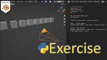 Beginner Blender Python Exercise: Track an empty with a camera (part 2)