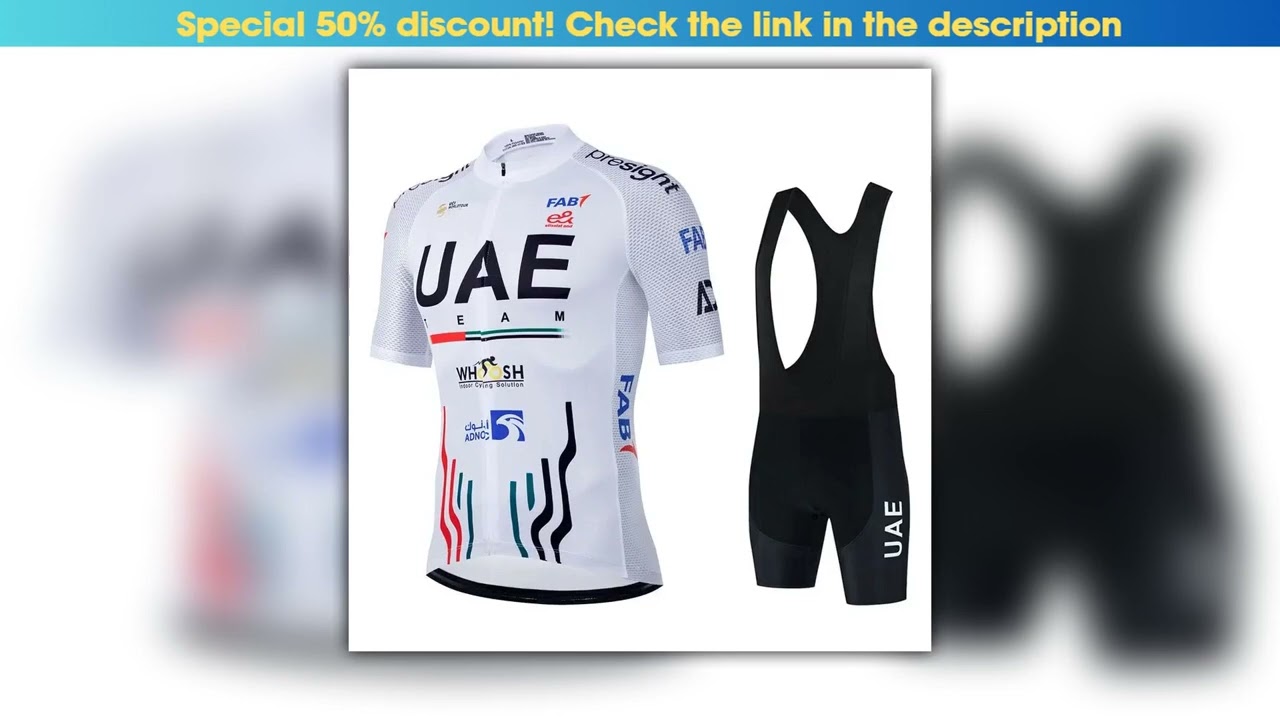 Uae New Pro Team 2025 Cycling Jersey Set Mens Summer Bike Mountain Uniform Ropa Ciclismo Maillot
