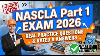 NASCLA Part 1 Exam 2026 🔥 REAL Practice Questions & Rated A Answers | Pass the First Time ✅