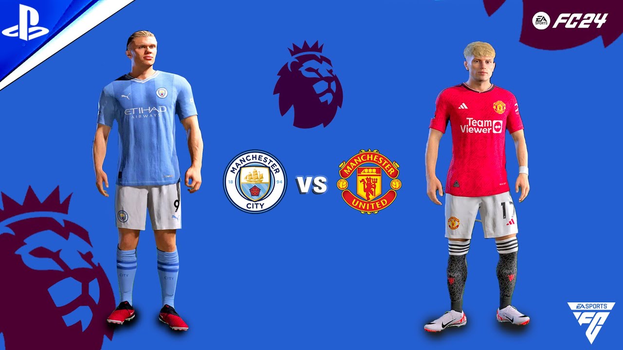 FC 24 - Manchester City vs Manchester United - Premier League 2023-24 ...