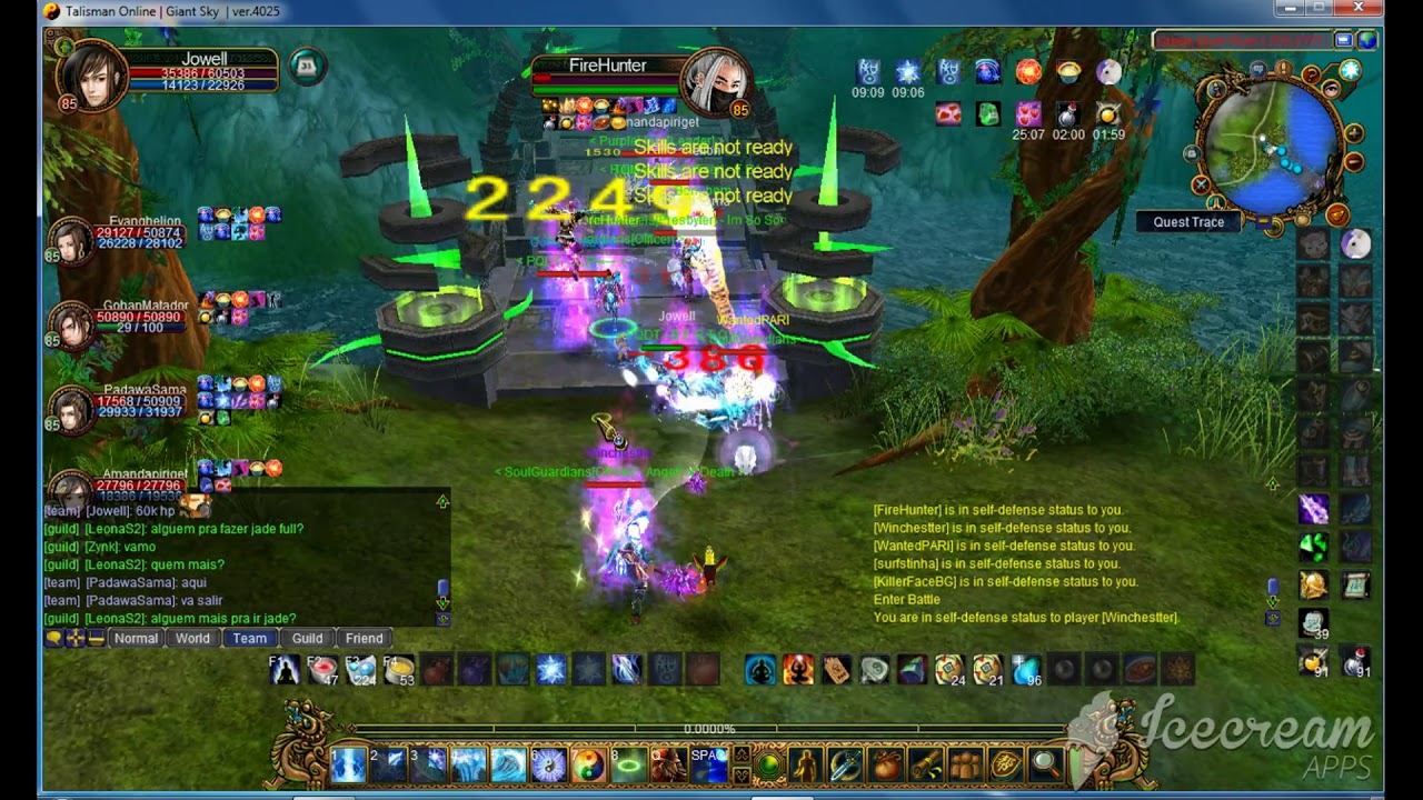 Talisman Online: (GiantSky) Pk War FireHunter & Winchestter Need Back Up