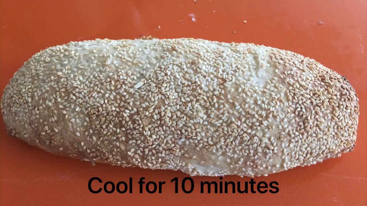 White Bread loafs with poppy and sesame seeds No Kneading YouTube
