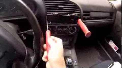 How to remove car stereo without tools
