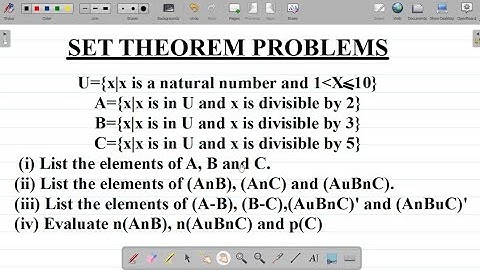 SET THEORY MATHEMATICS: Intersection, Union, Difference, Complement, Power and Cardinality of Sets.