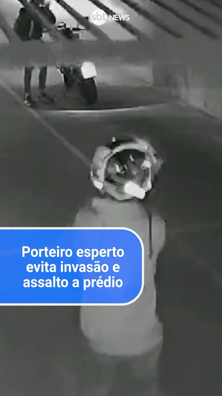 Porteiro esperto evita invasão e assalto de bandidos a prédio