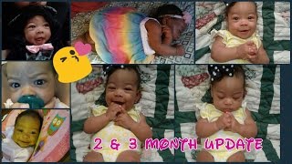 Adelyna&#39;s 2nd &amp; 3rd Month of Life