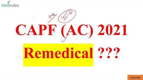 CAPF(AC) 2021 Remedical???