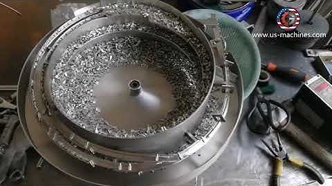 Terminal metal part vibrating sorting feeding bowl vibrating plate machine