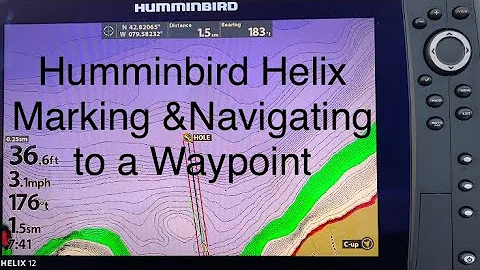 Humminbird Helix Marking and Navigating to a Waypoint