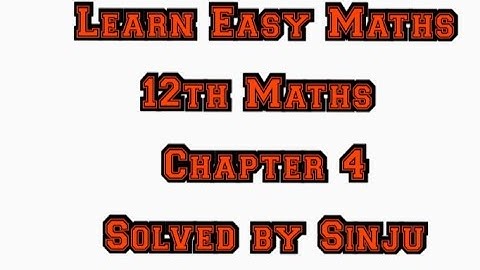 12th Maths Chapter 4 Example 4.15 Samacheer State board Tamil English medium