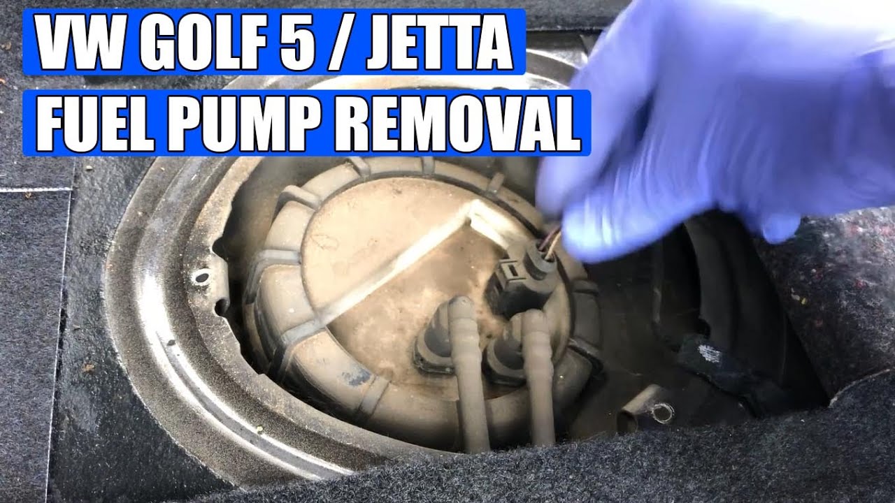 How to replace / change fuel pump VW Golf Mk5 TDI in 12 ... land rover discovery 2 fuse box 