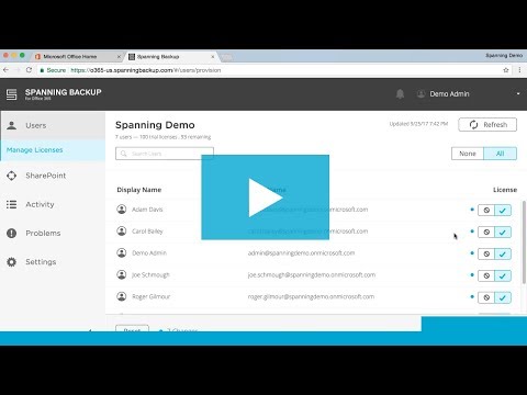Spanning Backup for Office 365: Installation and Configuration