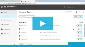 Spanning Backup for Office 365: Installation and Configuration