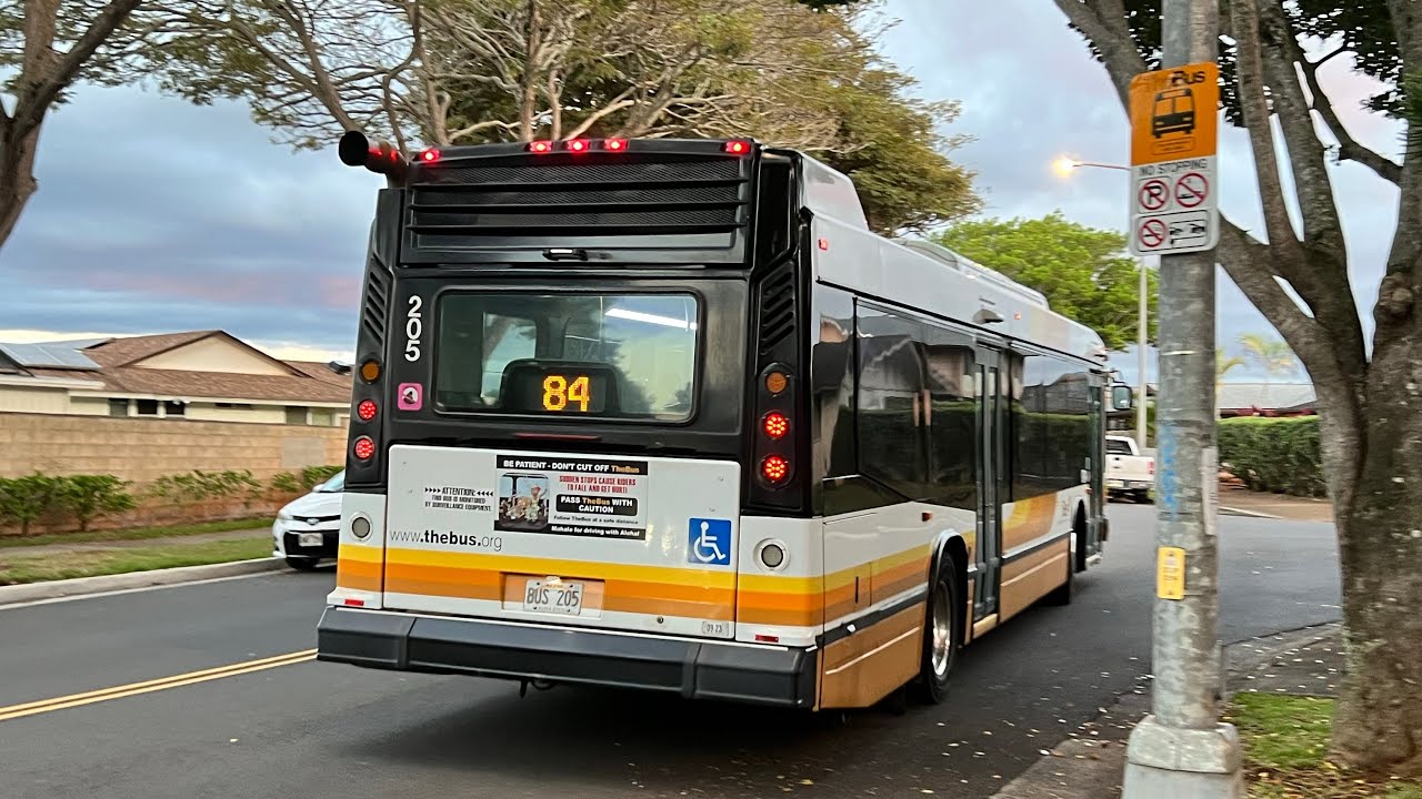 Honolulu Bus 205 Route 84 YouTube Honolulu Bus 205 Route 84 YouTube