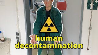 How to decontaminate a radioactive person - nuclear chemistry