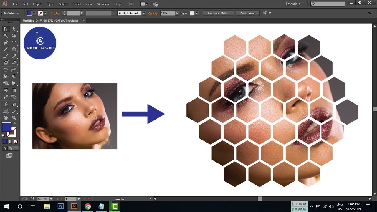 How to clipping mask in illustrator - multiple shapes illustrator clipping  mask tutorial - YouTube