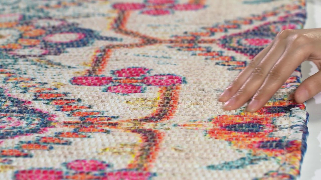 Saffron Collection by Safavieh - Cream & Blue SFN538A