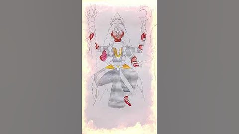 Devi Chamunda painting from Zee Bangla Mahalaya 2023 llNobopotrikay Deviboron part 2|| #zeebangla