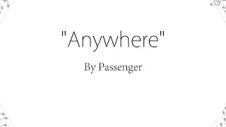 Anywhere (Live) - Passenger (Lyrics) chords