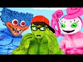 Can Nick Hulk Save the City from Hulk Huggy & Hulk Mommy - Scary Teacher 3D Nick & Tani Cartoon