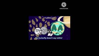 Titan teaching the new moon about earthling creatures | Solarballs Meme