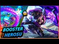 BOOSTER HEROSU EVELYNN GAMEPLAY | TEK ATAN BUILD - Wild Rift