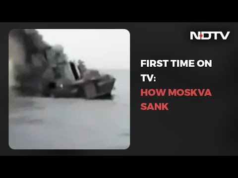 Watch: First Video Of Russian Warship Moskva Sinking Emerges Online