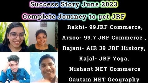 UGC NET JRF June 2023 Success Story | 99%tile | AIR 39 | World Record | Commerce, History, Yoga