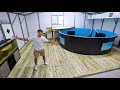 Building the 5,500G FISH POND Deck &amp; Dock!! (crazy)
