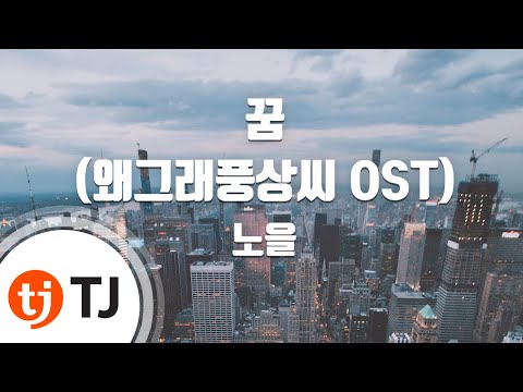 [TJ노래방] 꿈(왜그래풍상씨OST) - 노을 / TJ Karaoke
