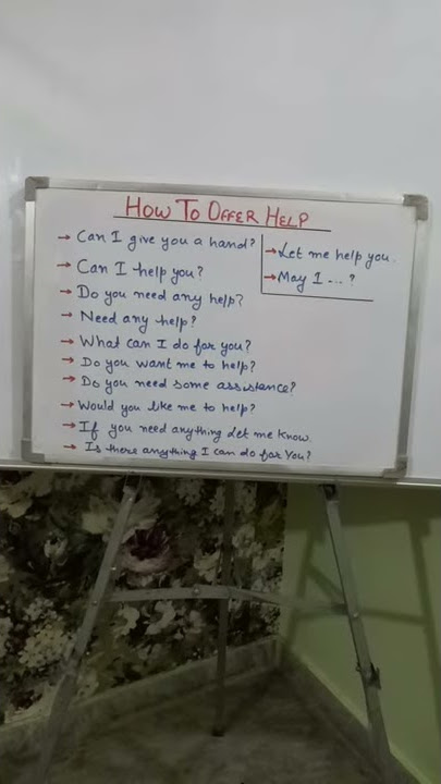 How to offer help | Polite phrases to offer help | English expression to offer help | offering help