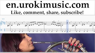 How to Play French Horn The Pink Panther - Theme Song Tabs Part#2 um-i352