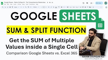 SUM of Multiple Values inside a Single Cell | Google Sheets vs. Excel 365 | #GoogleSheets #Excel