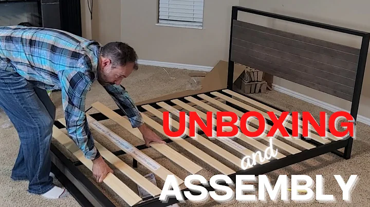 Zinus Suzanne Bed Frame Unboxing - See What's Inside