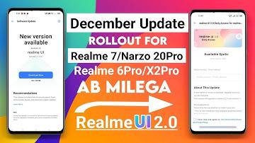 Realme 6Pro/7/Narzo 20Pro/X2Pro December Update Rollout | Realme UI 2.0 Trail Version Coming Soon