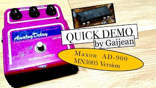 Maxon AD900 Delay Pedal MN3005 Version Quick Demonstration - YouTube