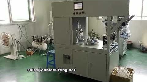 Full automatic cable wire cutting winding and binding machine, twist tie