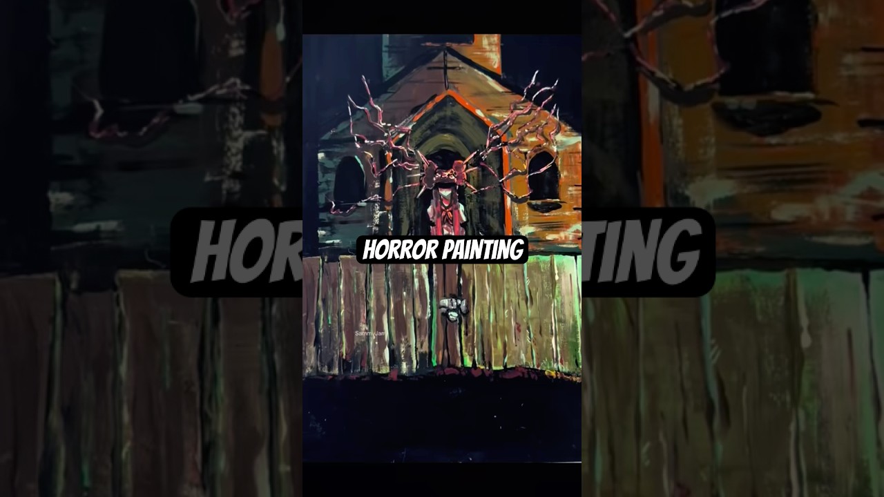 attempting to paint after years (horror/cult oc)