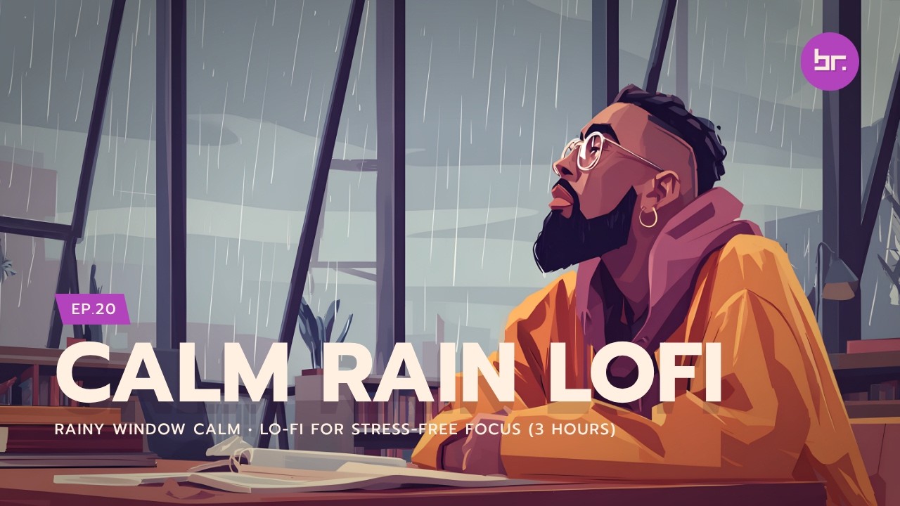 Rainy Window Calm • Lo-Fi for Stress-Free Focus (3 Hours) | EP.20