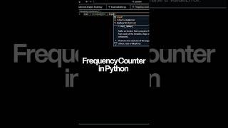 Frequency Counter in Python 🔢 | Count Repeated Numbers Using Python #short #shortsfeed