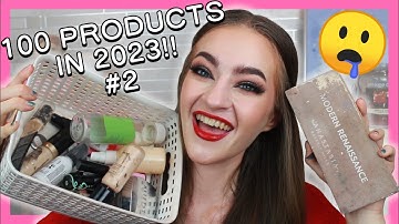 100 PRODUCTS IN 2023 PROJECT PAN #2!!! (more finished eyeshadows!)