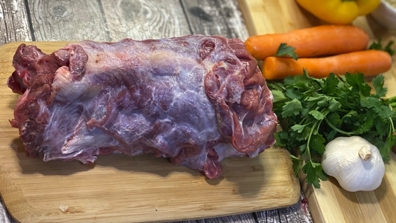 Приготовление овечьей шеи в стиле иранской кухни