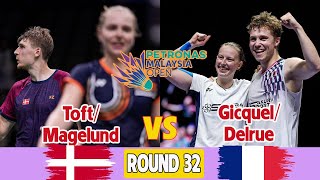 Toft/Magelund (DEN) vs Gicquel/Delrue (FRA) R32 XD-PETRONAS Malaysia Open 2026