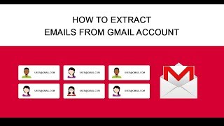 How to extract emails from gmail  account?  Gmail Email Address Extractor Software Tutorial screenshot 5