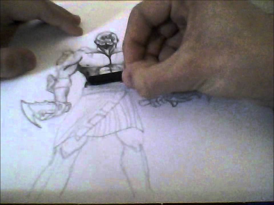 Dibujando a: Kratos (GOD of WAR)