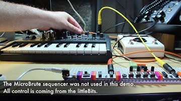 littleBits + MicroBrute = Rhythm Generator