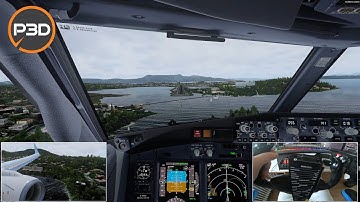 P3D V5.3 | Landing in one of the most beautiful summer destination | Corfu LGKR | PMDG 737