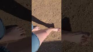 Intermediate Level Barefoot Walking On Small Gravel