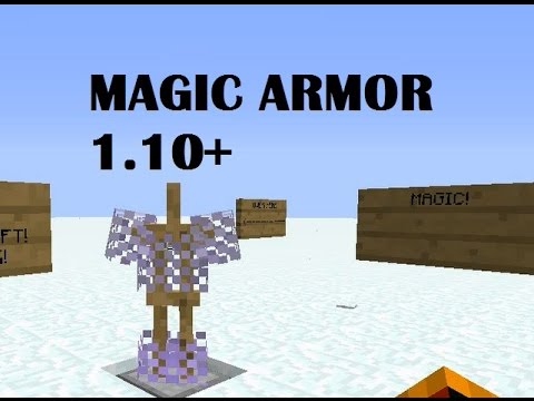 Command Block Magic MAGIC ARMOR! - A SINGLE COMMAND BLOCK CREATION - YouTube