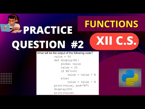 Python Output Question | Local/Global Variables in Functions Class 12 Computer Science#anjaliluthra